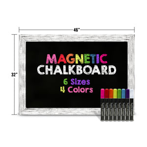 TenXVI Designs 32x46" White Chalkboard Sign