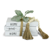 Load image into Gallery viewer, TenXVI Designs - Home Sweet Home Decorative White Hardcover Books, Set of 3