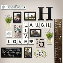 Load image into Gallery viewer, TenXVI Designs - Live Laugh Love White Decorative Square Wooden Letters 5&quot;x5&quot;