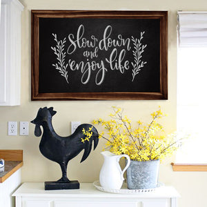 TenXVI Designs 20x30" Rustic Brown Chalkboard Sign