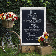 Load image into Gallery viewer, TenXVI Designs 32x46&quot; White Chalkboard Sign