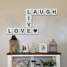 Load image into Gallery viewer, TenXVI Designs - Live Laugh Love White Decorative Square Wooden Letters 5&quot;x5&quot;