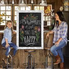 Load image into Gallery viewer, TenXVI Designs 32x46&quot; White Chalkboard Sign