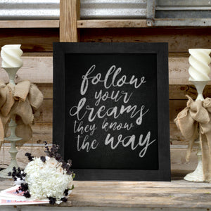 TenXVI Designs 11x13" Black Chalkboard Sign