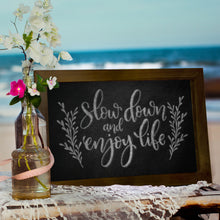 Load image into Gallery viewer, TenXVI Designs 11x17&quot; Espresso Chalkboard Sign and 8-Pack TenXVI Designs Vibrant Liquid Chalk Markers