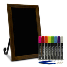 Load image into Gallery viewer, TenXVI Designs 11x17&quot; Espresso Chalkboard Sign and 8-Pack TenXVI Designs Vibrant Liquid Chalk Markers