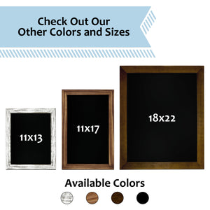 TenXVI Designs 11x13" Torched Wood Chalkboard Sign and 8-Pack TenXVI Designs Vibrant Liquid Chalk Markers