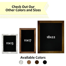 Load image into Gallery viewer, TenXVI Designs 18x22&quot; Torched Wood Chalkboard Sign