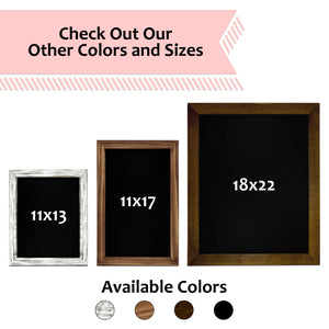 TenXVI Designs 11x17" Espresso Chalkboard Sign and 8-Pack TenXVI Designs Vibrant Liquid Chalk Markers